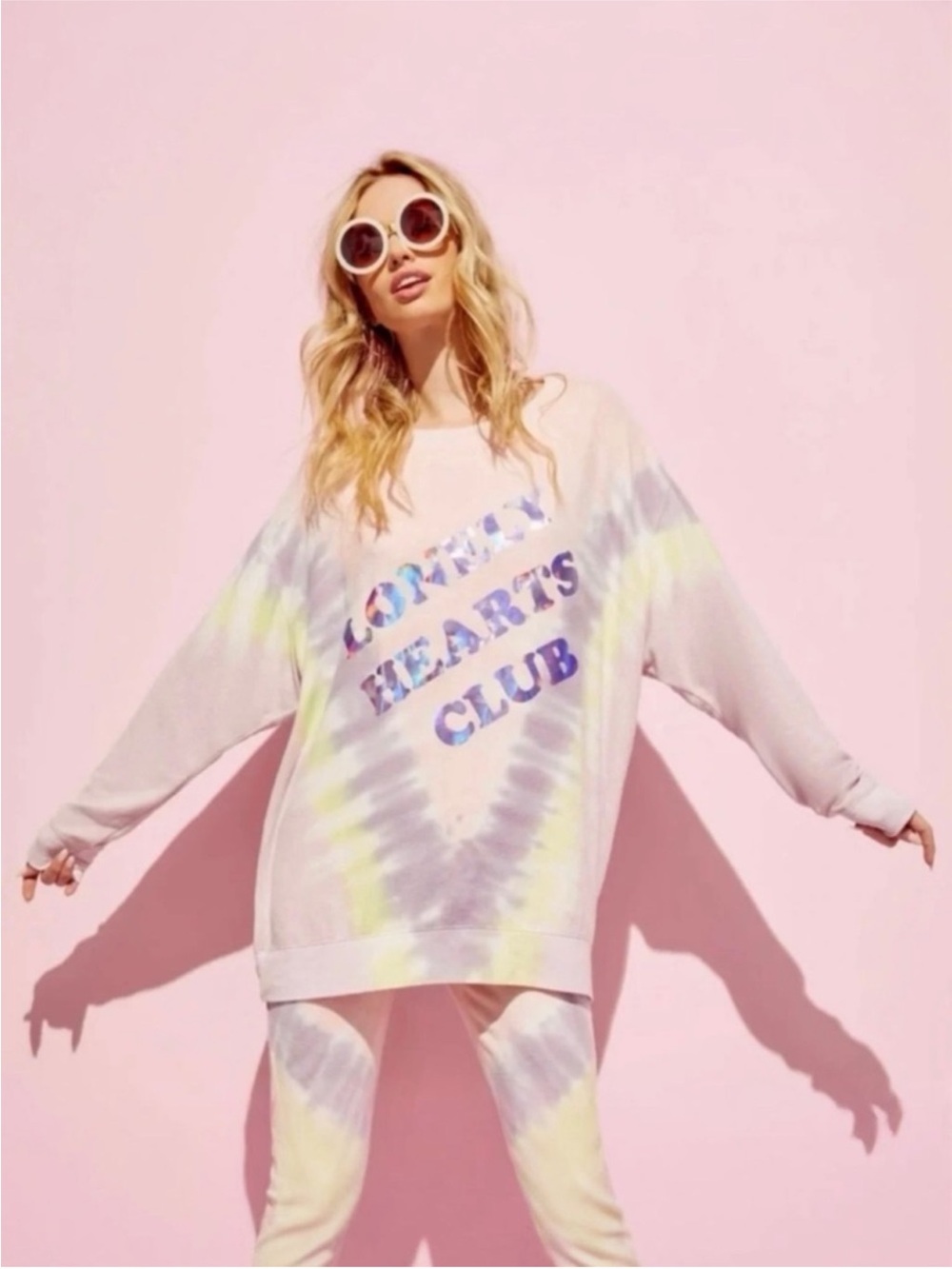 Wildfox, Pizza Never Lies, Roadtrip Sweatshirt, Oversized Sweatshirt, Graphic S - Picture 2 of 12